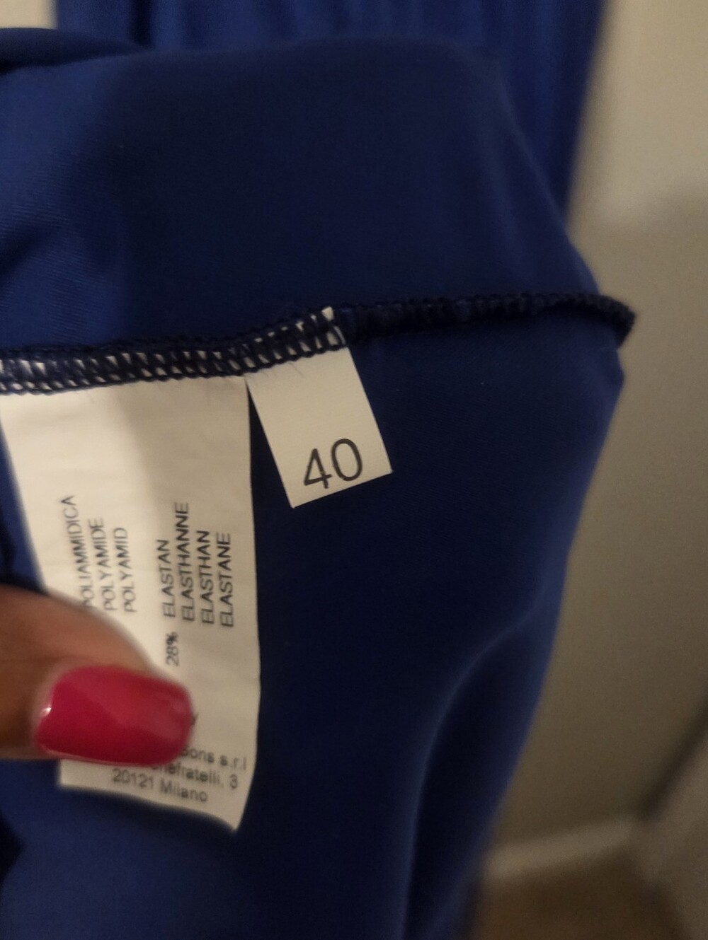 Chiara Boni La Petite Robe Women's Blue Formal Gown 3/4 sleeves Sz 40 = Sz 4 - Picture 12 of 14